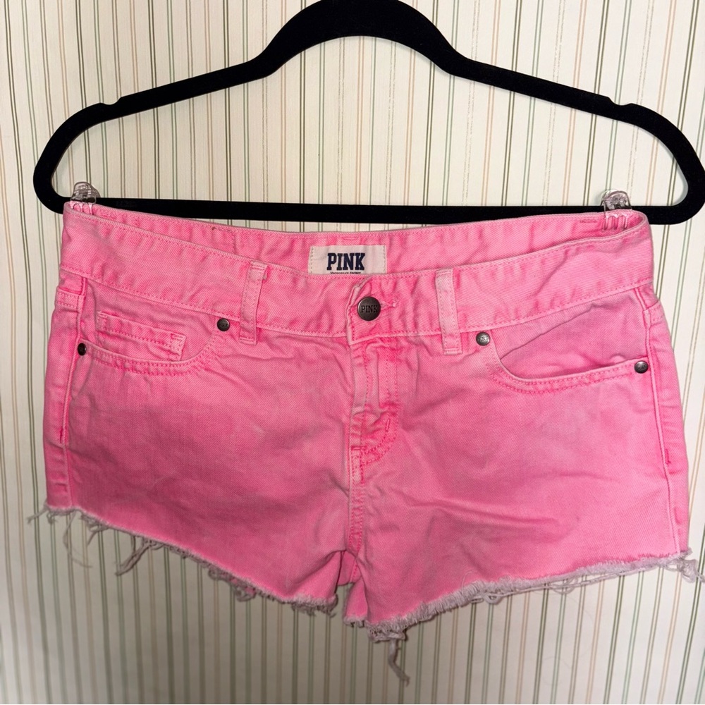 PINK Victoria's Secret Women's Pink Denim Shorts